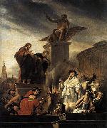 Nicholaes Berchem Paul and Barnabas at Lystra oil painting